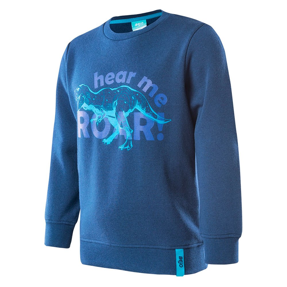 Estate Blue - Side - Bejo Childrens-Kids Yakko Dinosaur Sweatshirt