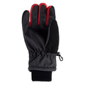 Dark Grey-Black-Chinese Red Melange - Back - Bejo Boys Osian Ski Gloves