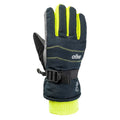 Black-Lime - Front - Bejo Boys Osian Ski Gloves