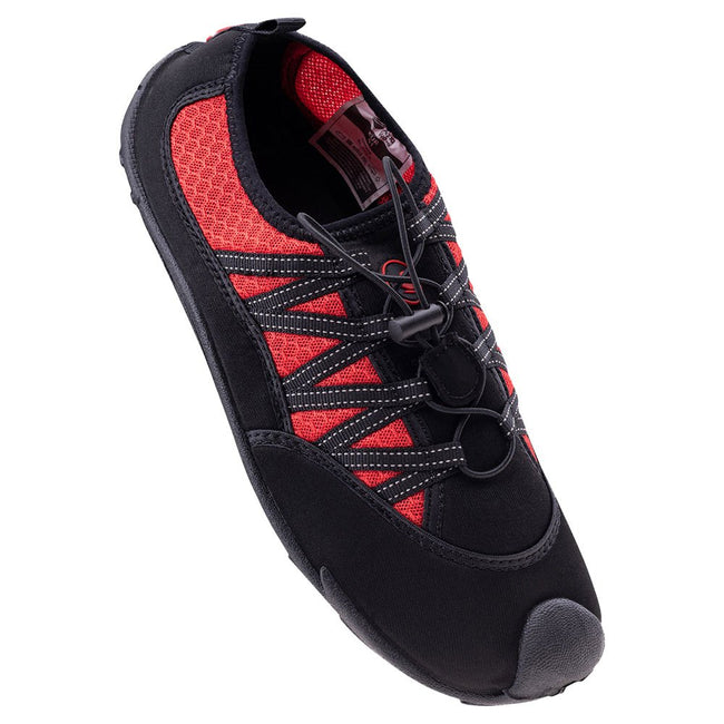 Black-Fiery Red - Close up - Aquawave Mens Gimani Water Shoes