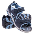 Black - Close up - Bejo Childrens-Kids Alisi Moro Print Leather Sandals