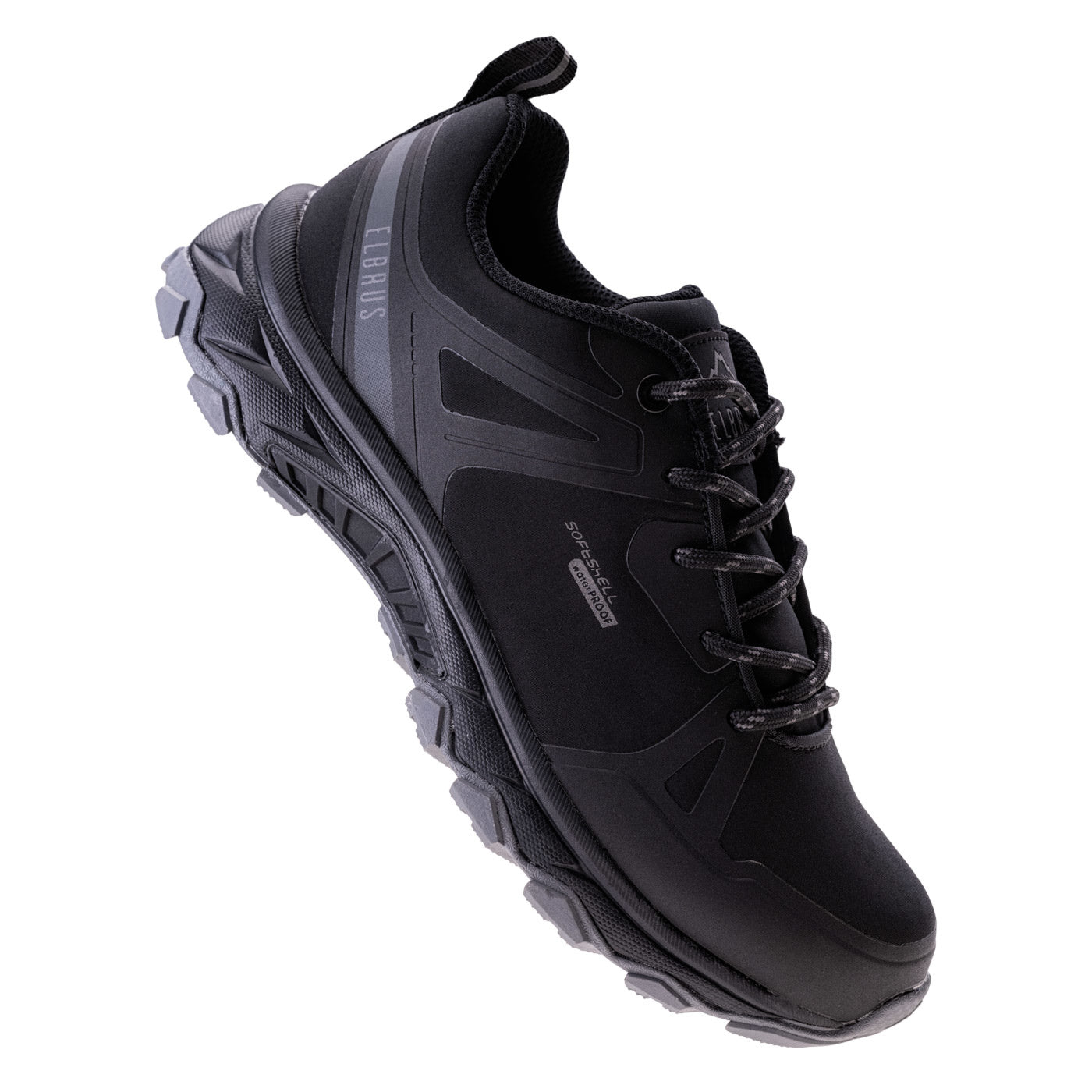 Black - Close up - Elbrus Womens-Ladies Wesko Waterproof Walking Shoes