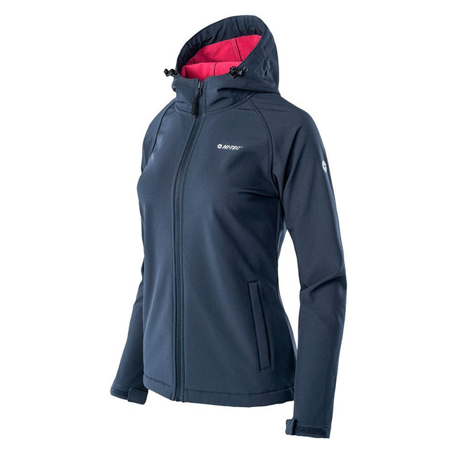 Blue Nights-Sangria - Side - Hi-Tec Womens-Ladies Neti Soft Shell Jacket
