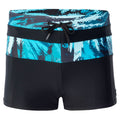 Black-Seafoam - Front - Aquawave Mens Tahu Sea Print Swim Shorts