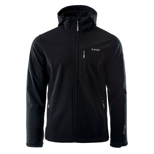Black - Front - Hi-Tec Mens Caen Soft Shell Jacket