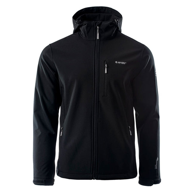 Black - Front - Hi-Tec Mens Caen Soft Shell Jacket