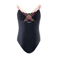 Black-Fandango Pink - Back - Aquawave Girls Harma Sleeveless One Piece Swimsuit
