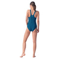 Gibraltar Sea-Peacock Blue - Lifestyle - Aquawave Womens-Ladies Seaweed Hexagon One Piece Swimsuit