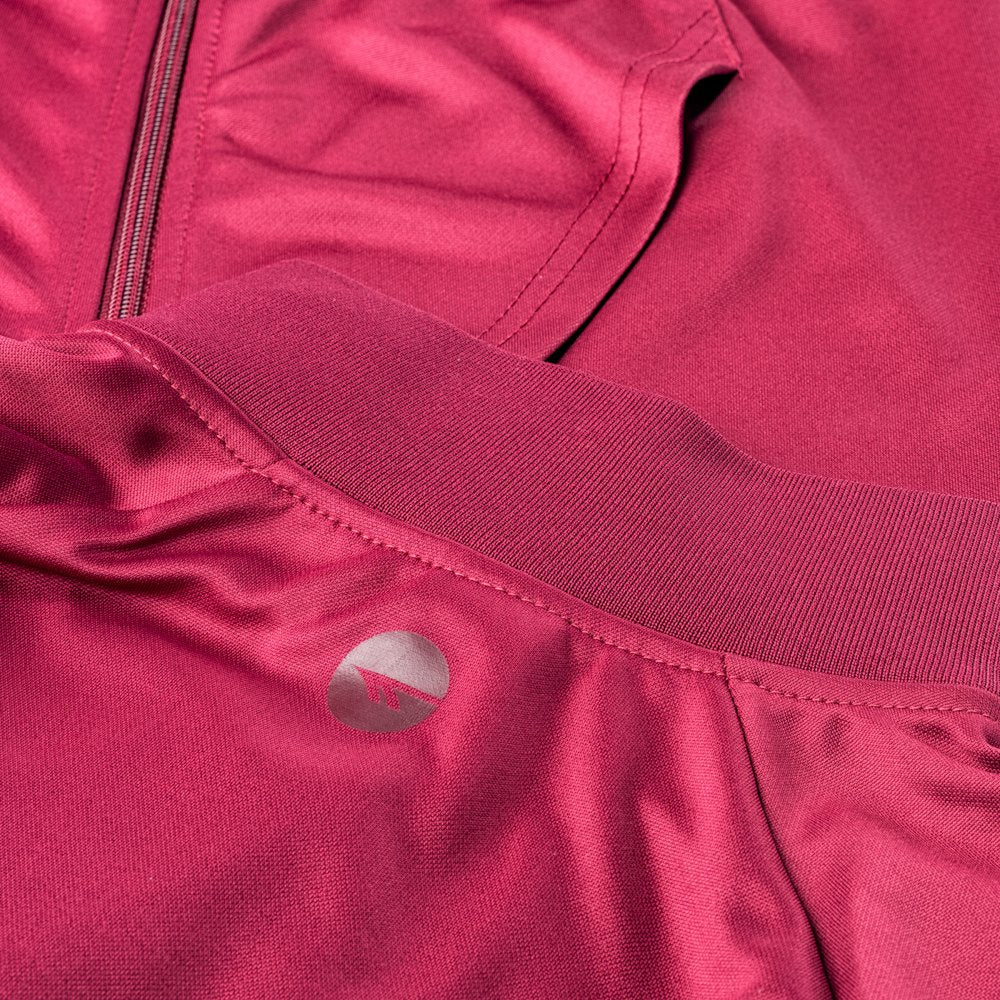 Beetroot Red-White - Close up - Hi-Tec Womens-Ladies Delian Jacket