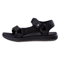 Black - Pack Shot - Hi-Tec Childrens-Kids Apodis Sandals