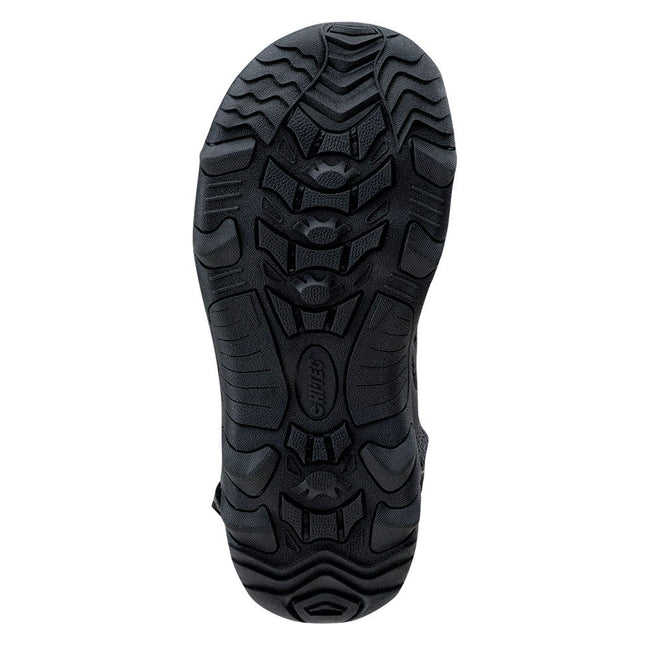 Black-White - Back - Hi-Tec Childrens-Kids Merfino Sandals
