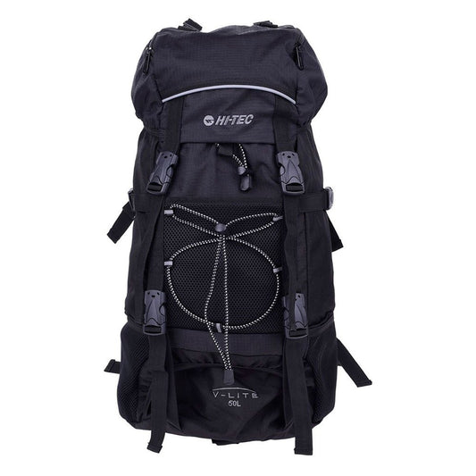 Black-Black - Front - Hi-Tec Tosca 50L Hiking Backpack
