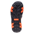 Black-Khaki-Orange - Back - Hi-Tec Childrens-Kids Sanev Sandals