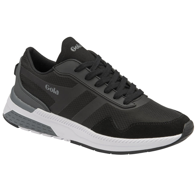 Black-Grey - Front - Gola Mens Atomics Trainers