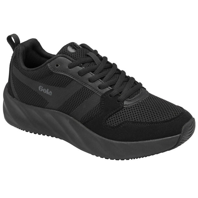 Black Uni - Side - Gola Mens Lansen Trainers