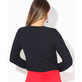 Navy - Side - Krisp Ladies-Womens Bubble Knit Cropped Jacket