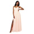 Light Pink - Front - Krisp Womens-Ladies Strappy Gathered Front Maxi Dress