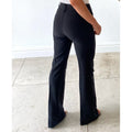 Black - Back - Krisp Womens-Ladies Mix and Match Bootcut Trousers