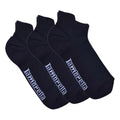 Black - Front - Lambretta Mens Trainer Socks (Pack of 3)