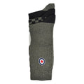 Khaki-Black - Back - Lambretta Mens Checkered Socks (Pack of 3)