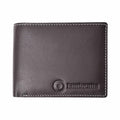 Dark Brown - Back - Lambretta Logo Leather Wallet
