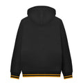 Black-Gold - Back - Lambretta Mens Logo Hoodie