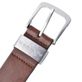 Tan - Back - Lambretta Leather Lined Belt