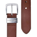 Tan - Side - Lambretta Leather Lined Belt