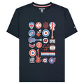 Navy - Front - Lambretta Mens Music Icons T-Shirt