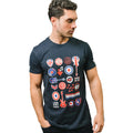 Navy - Side - Lambretta Mens Music Icons T-Shirt