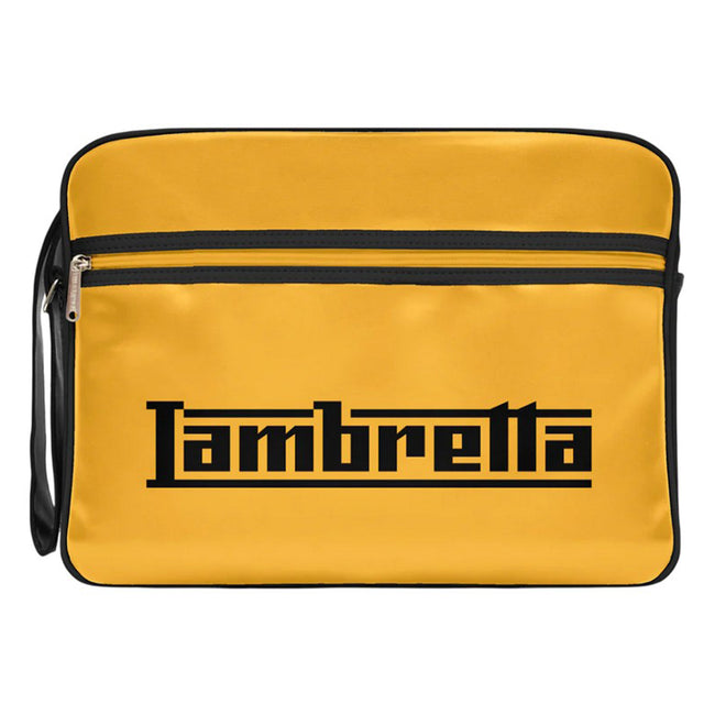 Black-Mustard - Front - Lambretta Unisex Adult Logo Cabin Bag