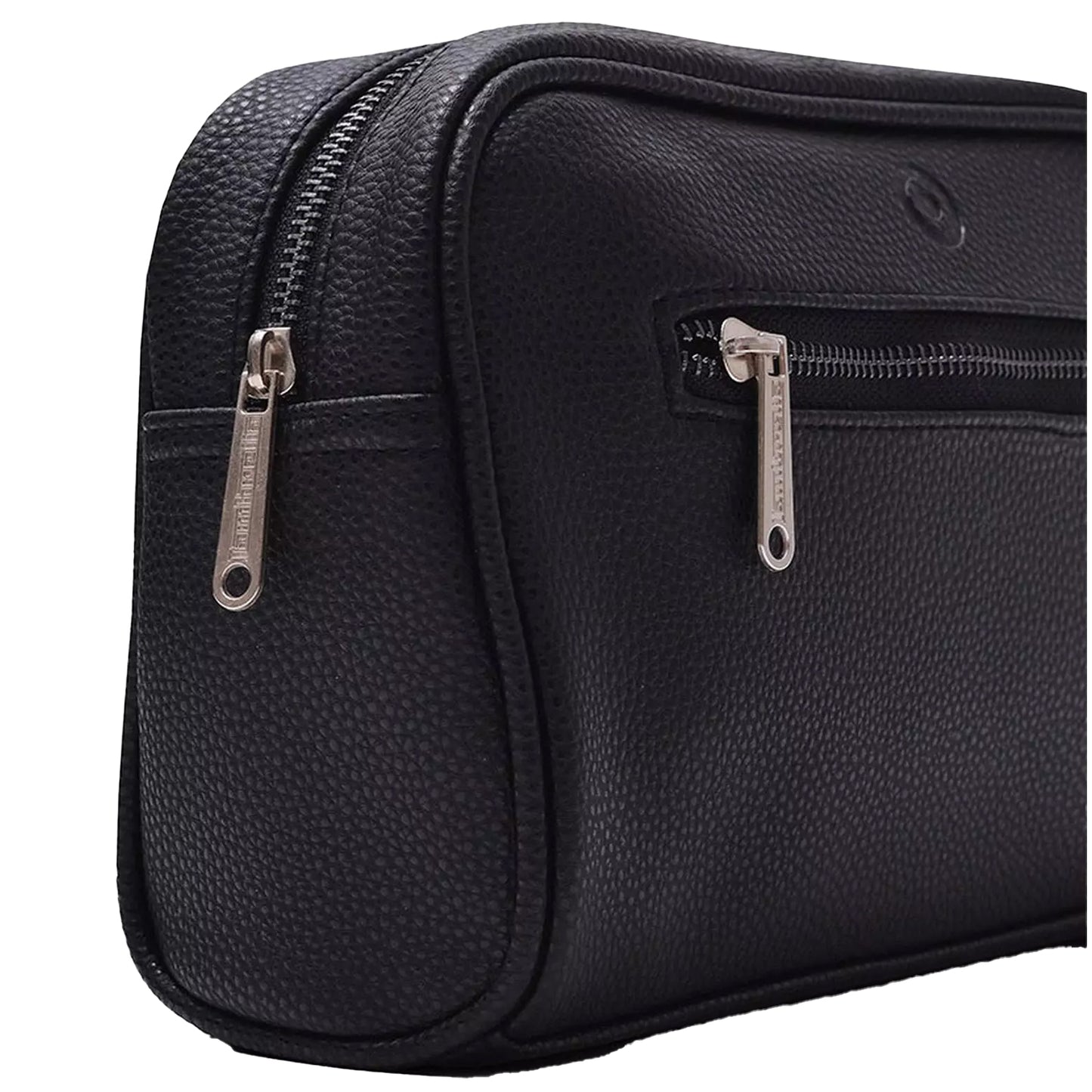 Black - Side - Lambretta Unisex Adult Target Badge Wash Bag