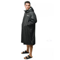 Black - Side - Lambretta Mens Waterproof Changing Robe