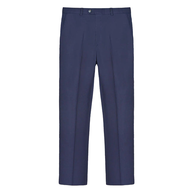 Navy - Front - Lambretta Mens Oscar Suit Trousers