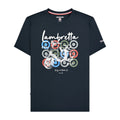 Navy - Front - Lambretta Mens Scooter Branded T-Shirt