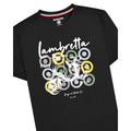 Black - Side - Lambretta Mens Scooter Branded T-Shirt
