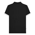 Black-White - Back - Lambretta Mens Vintage Panelled Polo Shirt
