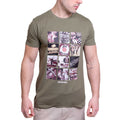 Khaki Green - Back - Lambretta Mens SS24 Photo Print T-Shirt