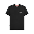 Black - Front - Lambretta Mens Two Tone Taped T-Shirt
