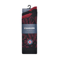 Black-Burgundy - Back - Lambretta Mens Paisley Socks (Pack of 3)