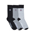 Black-Charcoal-Grey - Front - Lambretta Mens Paisley Socks (Pack of 3)
