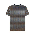 Navy-Tobacco - Back - Lambretta Mens SS25 Geometric T-Shirt