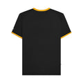 Black-Gold - Back - Lambretta Mens Target Ringer T-Shirt