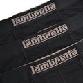 Black - Back - Lambretta Mens Essential Boxer Shorts (Pack of 3)