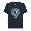 Navy - Front - Lambretta Mens Chevron Target T-Shirt