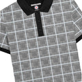 White - Side - Lambretta Mens Prince Of Wales Check Polo Shirt