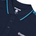 Navy - Back - Lambretta Mens SS24 Paisley Taped Polo Shirt