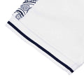 White - Side - Lambretta Mens SS24 Paisley Taped Polo Shirt