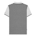 White - Back - Lambretta Mens Two Tone All-Over Print Polo Shirt