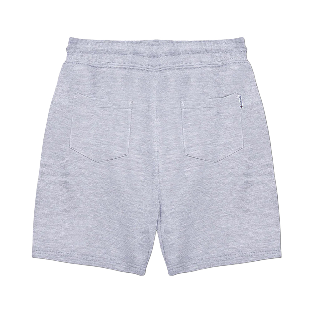 Grey Marl - Back - Lambretta Mens SS24 Taped Shorts